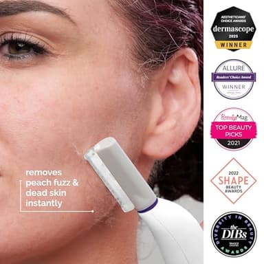 Michael Todd Beauty - Sonicsmooth – SONIC Technology Dermaplaning Tool - 2 in 1 Women’s Facial Exfoliation & Peach Fuzz Hair Removal System with 8 Weeks of Dermaplaning Blades - Image 3