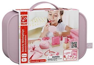 Hape Wooden Beauty Play Set| Kids Pretend Makeup Accessories Beauty Salon Play Set for Kids - Image 5
