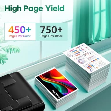 ONLYU Remanufactured for HP Ink 62 XL Cartridge Replacement for HP 62XL Ink Cartridge Combo Pack Works with Envy 7640 5660 5540 5640 7645 OfficeJet 5740 5745 250 200 Printer (1 Black, 1 Tri-Color) - Image 3