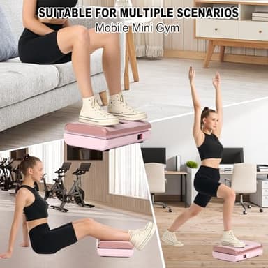 HOTWAVE Vibration Plate Exercise Machine with Bluetooth&LED Lights for Lymphatic Drainage, Power Vibrating Plates Platform for Weight Loss - Whole Body Shaker Vibration Plate Machine Home Gym - Image 6