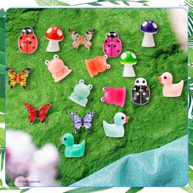 420 Pcs Mini Resin Animals 12 Styles Resin Animals Figurines Bulk for Fairy Garden Miniature Dollhouse Accessories Hide Crafts Decor - Image 3