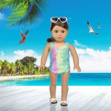 BDDOLL 23 Pcs 18 Inch Girl Doll Clothes and Accessories for 18 Inch Doll Dress with Our Generation Dolls Including 10 Complete Sets of Clothing Outfits - Image 7
