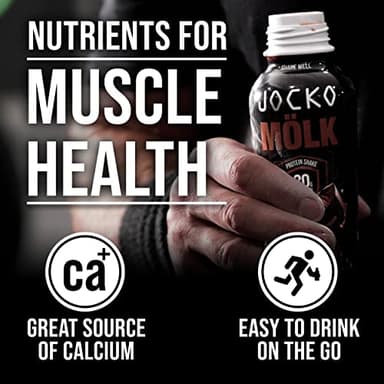 Jocko Mölk 30g Grass Fed Protein Shakes – No Added Sugar Protein Drinks KETO Friendly - Ready to Drink 12 FL Oz (Pack of 12) Chocolate - Image 5