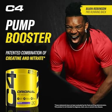 Cellucor C4 Original Pre Workout Powder Grape Sugar Free Preworkout Energy for Men & Women 150mg Caffeine + Beta Alanine + Creatine - 30 Servings (Packaging May Vary) - Image 6