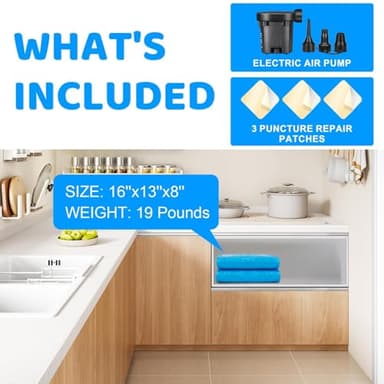 Extra Large Inflatable Pool for Adults, 150" X 74" X 22" Big Blow-Up Pool Swimming Pool, 2025 Upgraded Oversized Thickened Family Pools for Backyard Summer Outdoor - Image 8