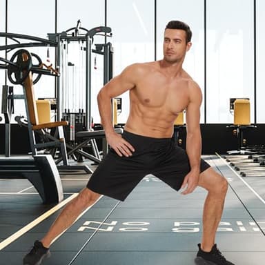 TVKSOM 7 Pack Mens Athletic Shorts with Pockets and Elastic Waistband Quick Dry Basketball Shorts Men for Running Casual - Image 5