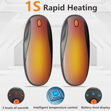 Hand Warmers Rechargeable 2 Pack, 14000mAh Electric Hand Warmers with Charging Case, Quick Charge Portable Heater,Gifts for Christmas, Winter, Outdoor, Camping, Hunting Accessories - Image 3