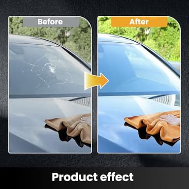 JUDUNA Windshield Crack Repair Kit, 2025 New Car Cracks Gone Glass Repair Kit Windshield Repair Kit for Chips and Cracks, Car Glass Repair Glue Scratch Chip Cracks Repair Kit (1 Pcs) - Image 6