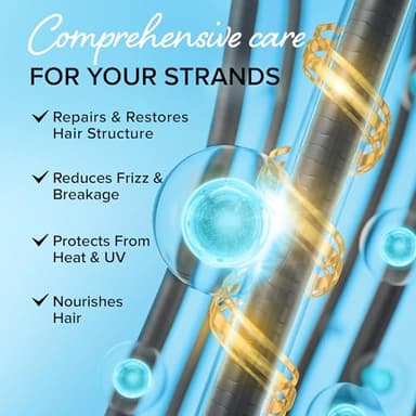 MAREE Hair Oil with Keratin Treatment, Biotin & Vitamins, Serum for Frizzy and Damaged Hair, Frizz Control Care Products for Women, Aceites Para el Cabello - Image 7