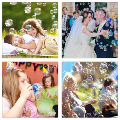 SKK Stationery 36 Pc Mini Bubble Wands, 6 Colors, Party Favors, Outdoor & Christmas Bubble Blower for Kids, Easter & Birthday - Image 8