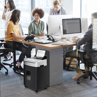 Bonsaii Paper Shredder for Office, 110-Sheet Autofeed Heavy Duty Shredder for Home Office Use, 30 Minutes/Micro Cut/P-4 High Security Level/6 Gallon Large Bin - Image 8