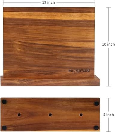 Magnetic Knife Block - Magnetic Knife Holder - Magnetic Knife Stand- Cutlery Display Stand and Storage Rack - Image 4