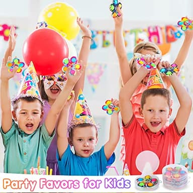 Gigilli 24 Pack Party Favors Fidget Spinners for Kids 4-8 8-12, Goodie Bags Stuffers for Kids 3-5, Pop Mini Fidget Toys Bulk ADHD Classroom Prizes, Toddler Birthday Party Gifts, Adult Anxiety Toys - Image 2