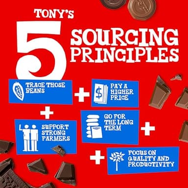 Tony’s Chocolonely Belgian Milk Chocolate Candy Bar With Caramel & Sea Salt for Snacks, Chocolate Bar for Party Favors, Gifts, or Gift Basket, 32% Cacao, Made From Quality Fairtrade Cocoa, 6.35 Oz - Image 5