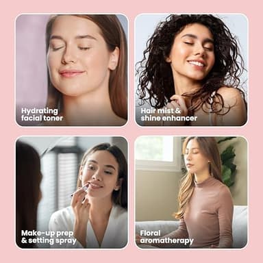 Rose Water Spray for Face & Hair – Pure USDA Organic Rosewater Toner – Refreshing Mist for Skin Care, Makeup & Locs – Natural Rose Scent, 4 Oz - Image 5