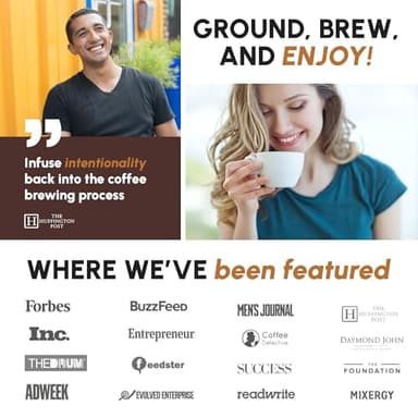 JavaPresse Manual Stainless Steel Coffee Grinder - 18 Adjustable Settings, Portable Conical Burr Grinder for Camping, Travel, Espresso - With Hand Crank - Image 9