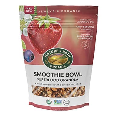 Nature's Path Organic Superfood Smoothie Bowl Granola, 9.5 oz (Pack of 1), Gluten Free, Non-GMO - Image 1