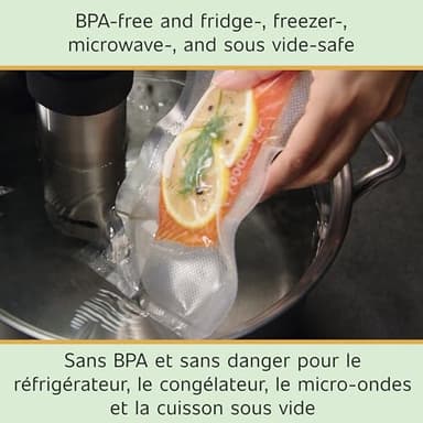 FoodSaver Custom Length Vacuum Sealer Bags Multipack, 5 Count Rolls for Airtight Food Storage and Sous Vide - Compatible with FoodSaver, 8 (2 Pack) and 11 (3 Pack) - Image 6