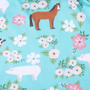 nebljgo Toddler Girls Dress Farm Cow Flutter Sleeve Pearl Cow Children Girl Spring Summer Kids Dress 6-7Y - Image 4