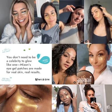 MIZON Under Eye Patches for Puffy Eyes & Dark Circles, 24K Gold & Snail Mucin, 60 Pcs – Anti-Wrinkle Collagen & Peptide Formula – Moisturizing Korean Eye Mask for Elasticity - Image 7