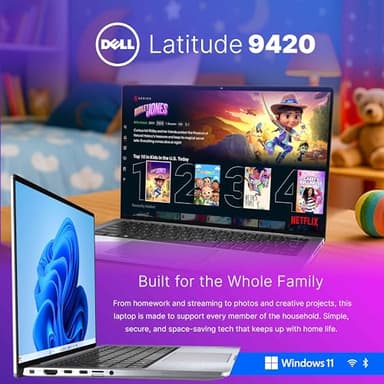 Dell Latitude 9420 Laptop | 14" FHD LCD | Intel Core i7 11th Gen | 16GB RAM | 512GB SSD | Backlit Keyboard | Webcam | WiFi | Windows 11 Pro | Business Ultrabook Computer (Renewed) - Image 6