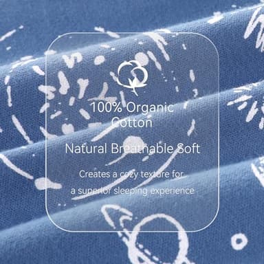 Unnivoll Baby Sleep Sack 18-24 Months 100% Cotton Long Sleeve Wearable Blanket Baby Sleep Bag with 2-Way Zipper 2 Pack 0.5 Tog Sleeping Sack for Newborn Infant - Image 7