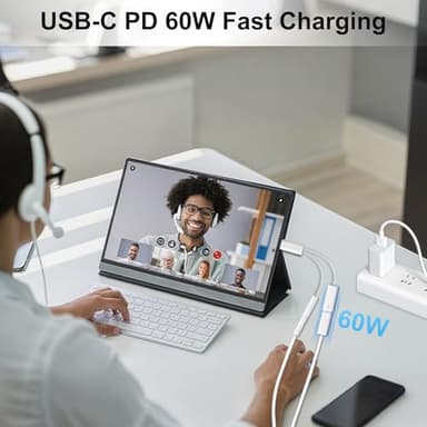 KikoSaka USB C to 3.5mm Audio Adapter 2 in 1 USBC to Headphone Jack Adapter with PD Fast Charging Dongle Cable Type C to Aux for iPhone 17 16 15, Galaxy - Image 2