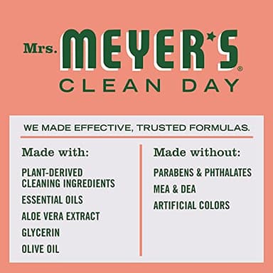 MRS. MEYER'S CLEAN DAY Hand Soap Refill, Made with Essential Oils, Biodegradable Formula, Geranium, 33 fl. oz - Image 4