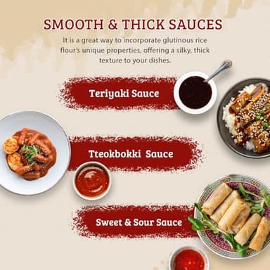 52USA Glutinous Rice Flour 48 Ounce (Basic), 1 Pound (Pack of 3), Rice Flour for Baking or Cooking, Product of THAILAND, All Natural White Rice Flour, Vegan - Image 5