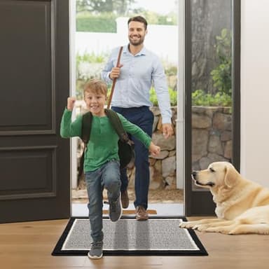GRANNY SAYS Indoor Doormat, 20" x 32", Non-Slip Front Door Mats, Outdoor Welcome Mat Washable, Low Profile Indoor Door Mats for Entryway, Floor Inside Back Doormats - Image 8
