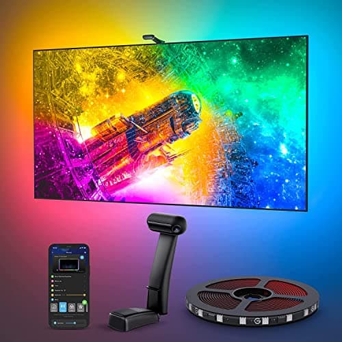 Govee Envisual TV LED Backlight T2 with Dual Cameras, 11.8ft RGBIC Wi-Fi LED Strip Lights for 55-65 inch TVs, Double Strip Light Beads, for Home Decorations, Smart App Control, Music Sync - Image 1