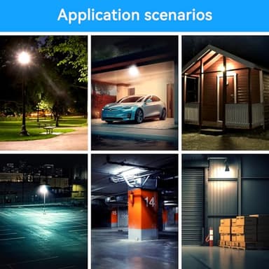 2Pack-150W LED Flood Light Outdoor,16500lm LED Work Light with 6FT US Plug,IP66 Waterproof Exterior Security Lights,6000K Daylight White Outside Floodlights Slim Design for Playground Yard Stadium - Image 7