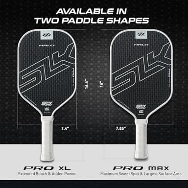 Selkirk Sport SLK Halo Pro Pickleball Paddle | Raw Carbon Fiber Pickleball Paddle with a Rev-Core Power Polymer Core | Designed for Ultimate Spin & Power | Black - Image 7