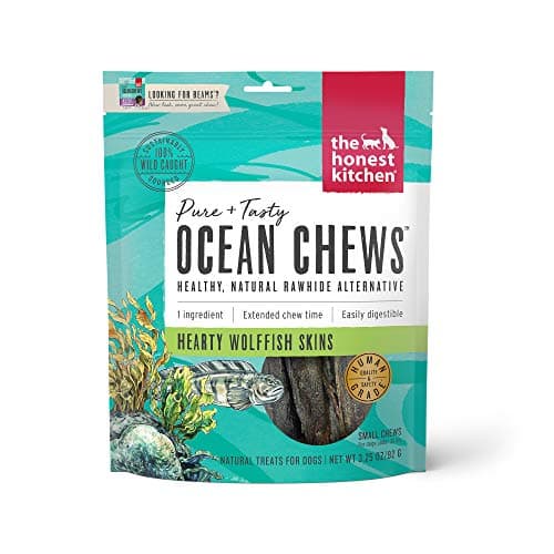 The Honest Kitchen Ocean Chews™ Hearty Wolffish Skins Dog Treats, 3.25 oz (Beams™) - Image 1