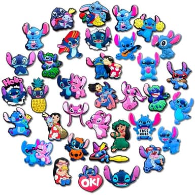 35Pcs Cute Shoe Charms for Croc, Cartoon Shoe Decoration for Shoes Bracelet Wristband Clog Sandals Birthday Party Favors - Image 1