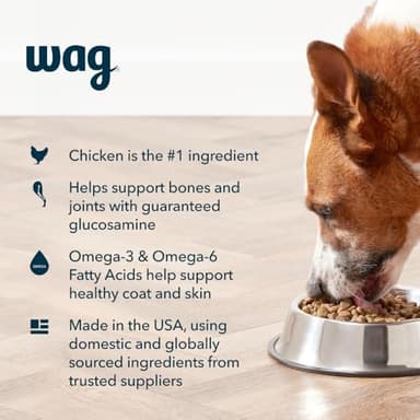 Amazon Brand - Wag Wholesome Grains Dry Dog Food with Chicken and Brown Rice, 30 lb Bag (Pack of 1) - Image 3