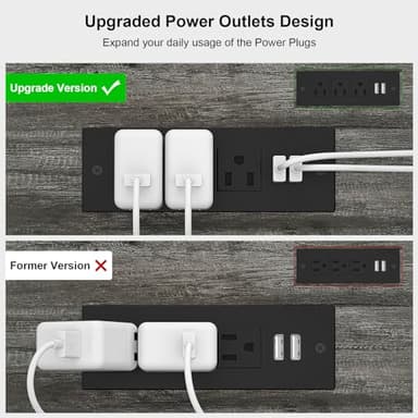 Ecoprsio 47'' Entryway Table with Outlets and USB Ports, Console Table with 3 Drawers, Sofa Table Narrow Long with Storage Shelves for Living Room, Couch, Hallway, Foyer, Kitchen Counter, Grey - Image 9