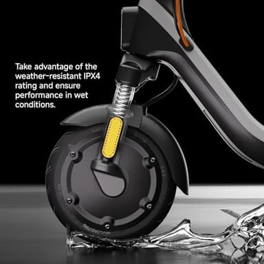 Segway Ninebot E2 Plus II Electric Scooter, 15.5 MPH, 16 Miles Max Range, Front Suspension, 8.1" Shock-Absorbing Tires, Dual Brakes, Scooter for Adults, UL-2272 2271 Certified - Image 7