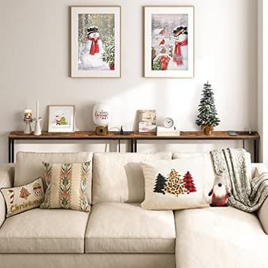 HOOBRO 47.2" Narrow Console Table with Power Outlets, 5.9" Behind Couch Table with Charging Station, Long Sofa Table, Skinny Entryway Table for Living Room, Hallway, Foyer, Rustic Brown BF15XG01G1 - Image 6