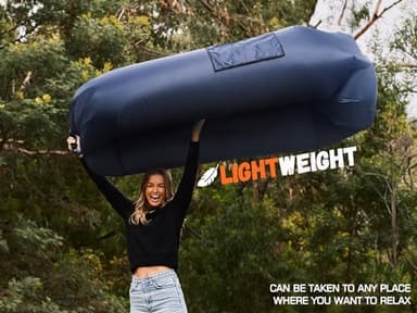 WEKAPO Inflatable Couch Air Lounger Chair - Camping & Beach Accessories, Portable Blow up Sofa for Hiking, Lawn, Indoor/Outdoor Movies & Music Festivals. Lightweight and Easy to Set Up Air Hammock - Image 3