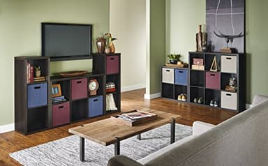 ClosetMaid 4109 Decorative 6-Cube Storage Organizer, Black Walnut - Image 4