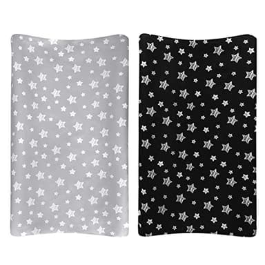 Changing Pad Cover for Boys 2 Pack, Lovely Print Soft Unisex Diaper Change Table Sheets, Fit 32"x16" Contoured Pad, Comfy Cozy 2-Pack Cradle Sheets - Image 1