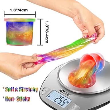 24 Pack Mini Slime, Galaxy Slime Party Favors, Stretchy Slime Kit for Classroom Prizes, Christmas Stocking Stuffers, Goodie Bag Stuffers,Easter Basket Stuffers for Kids Boys Girls 5-12 - Image 5