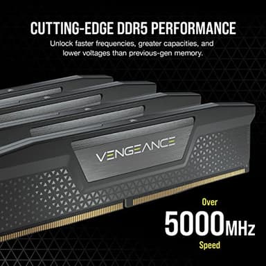 CORSAIR VENGEANCE DDR5 RAM 64GB (2x32GB) 5600MHz CL40-40-40-77 1.25V Intel XMP Desktop Computer Memory - Black (CMK64GX5M2B5600C40) - Image 3