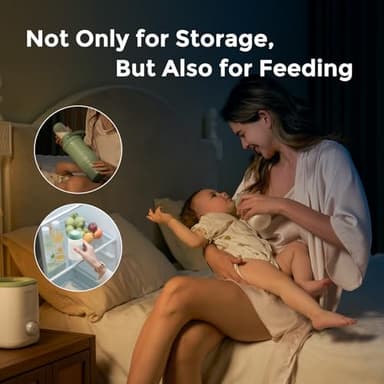 Momcozy Natural Baby Bottle, Wide-Neck, BPA Free Breast Milk Container, Storage Collection Bottle for Fridge & Milk Cooler, Breastfeeding Essential, 10 oz, 4 pcs - Image 3