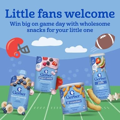 Gerber Stage 2 Baby Food, Organic Fruit Favorites Puree Pouches Variety Pack, No Added Sweetener, Baby Food Pouches, 9-Pack - Image 4