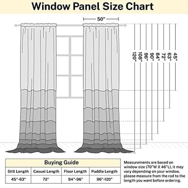 MEETBILY Ivory Linen Blend Curtains 72 Inch Long for Living Room 2 Panels Set Back Tab Semi Sheer Light Reducing Neutral Modern Farmhouse Window Curtain Drapes for Laundry Dining Room 50x72 in Length - Image 7