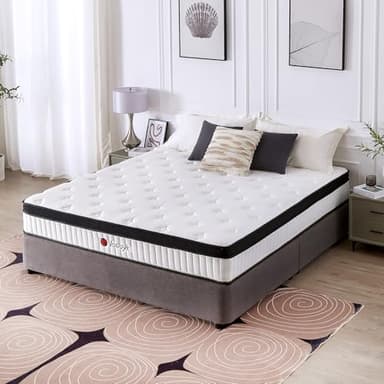 Vaobyk Full Size Mattress, 10 Inch Memory Foam Hybrid Mattress in a Box with Pocket Springs, Pressure Relief & Motion Isolation, CertiPUR-US Certified - Image 1