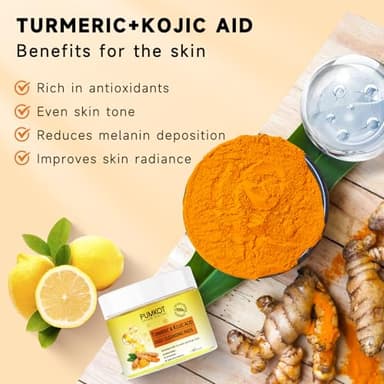 Pumkot Turmeric Kojic Acid Cleansing Pads, Turmeric Face Scrub Pads Enriched with Kojic Acid, 60PCS - Image 6