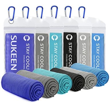 Sukeen Cooling Towel for Neck and Face (40"x12"),Ice Towel,Soft Breathable Chilly Towel,Microfiber Towel for Yoga,Sport,Running,Gym,Workout,Camping,Fitness,Workout & More Activities… - Image 1